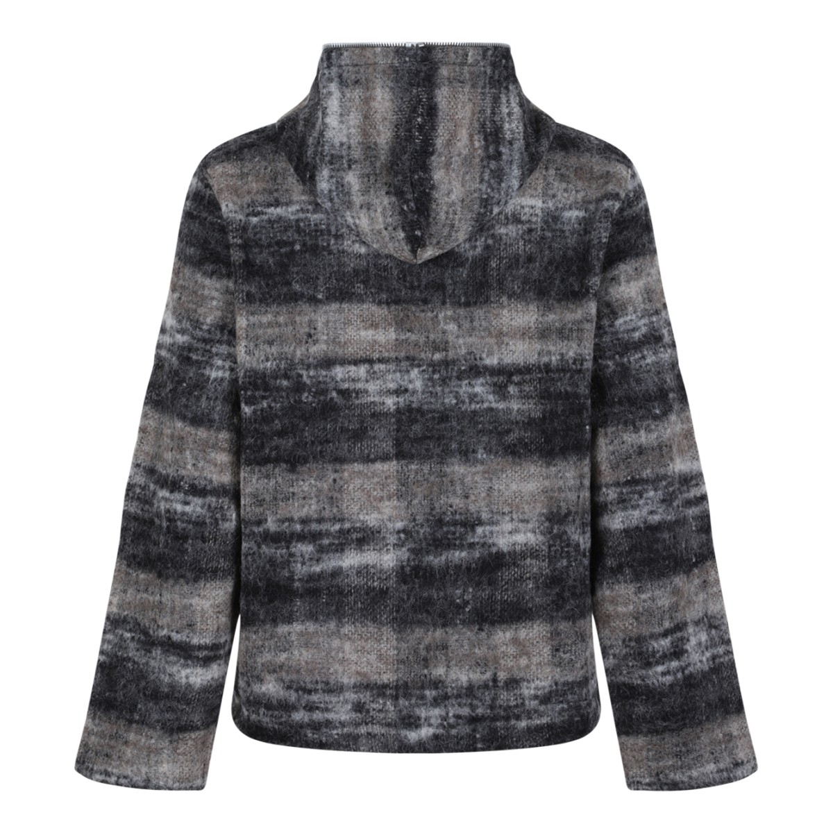 Our Legacy Grey Check Zip-Up Jacket.