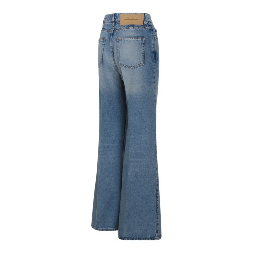 AMI Paris Light Blue Flared Jeans.