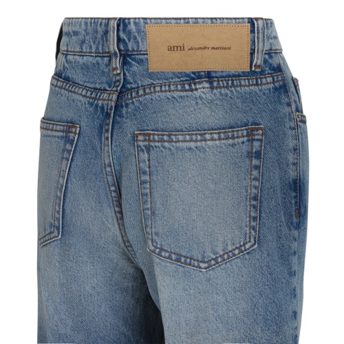 AMI Paris Light Blue Flared Jeans.