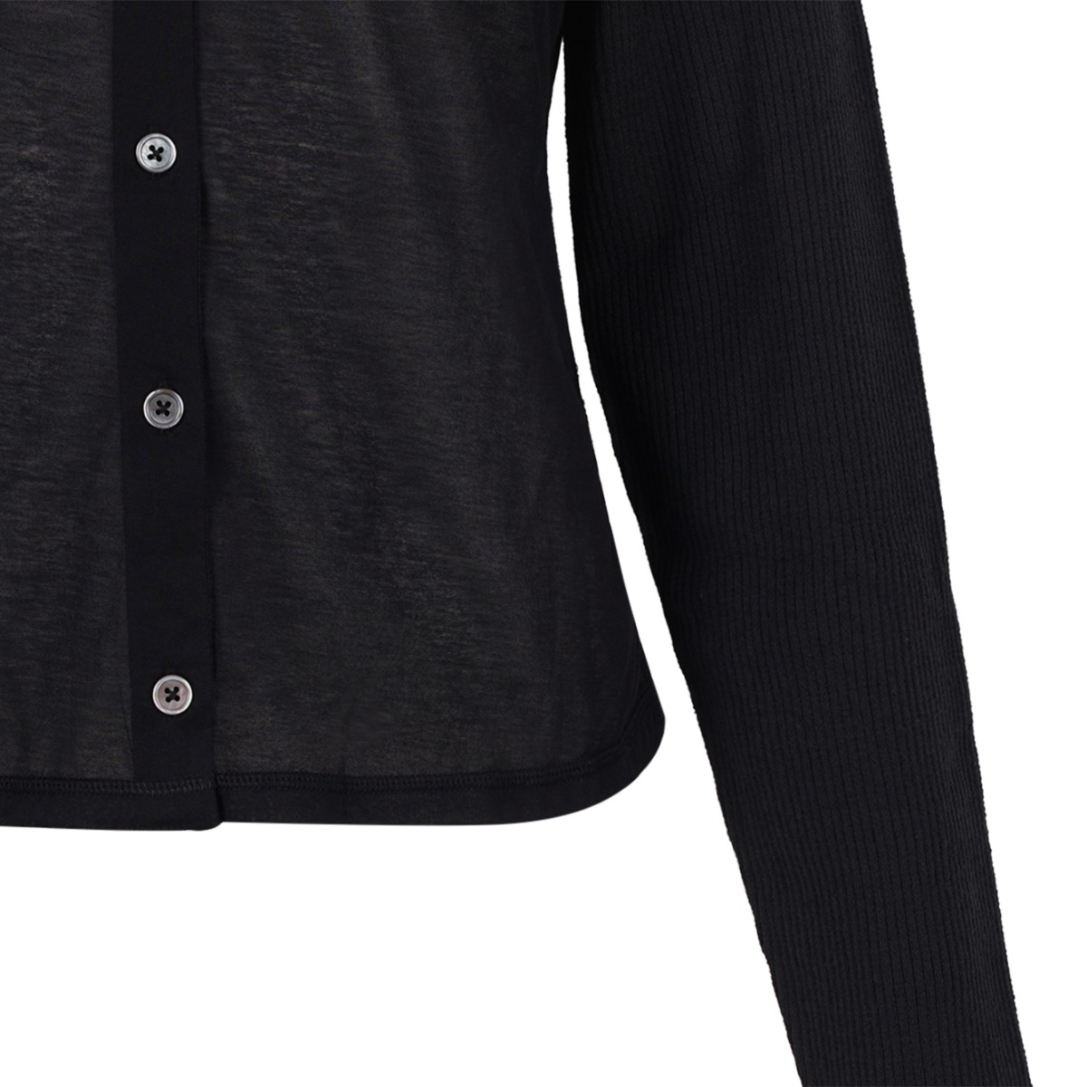 Our Legacy Black Layered Cardigan.