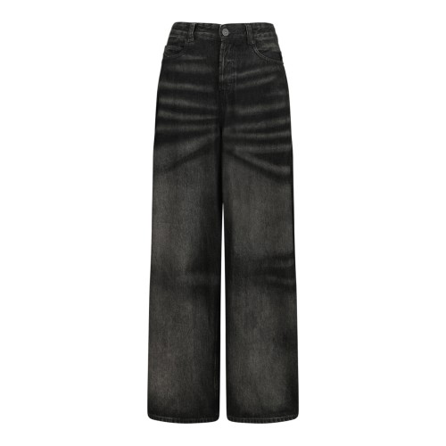Black Wide-Leg Jeans