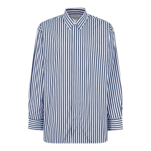 AMI Paris Blue and White Striped Shirt.