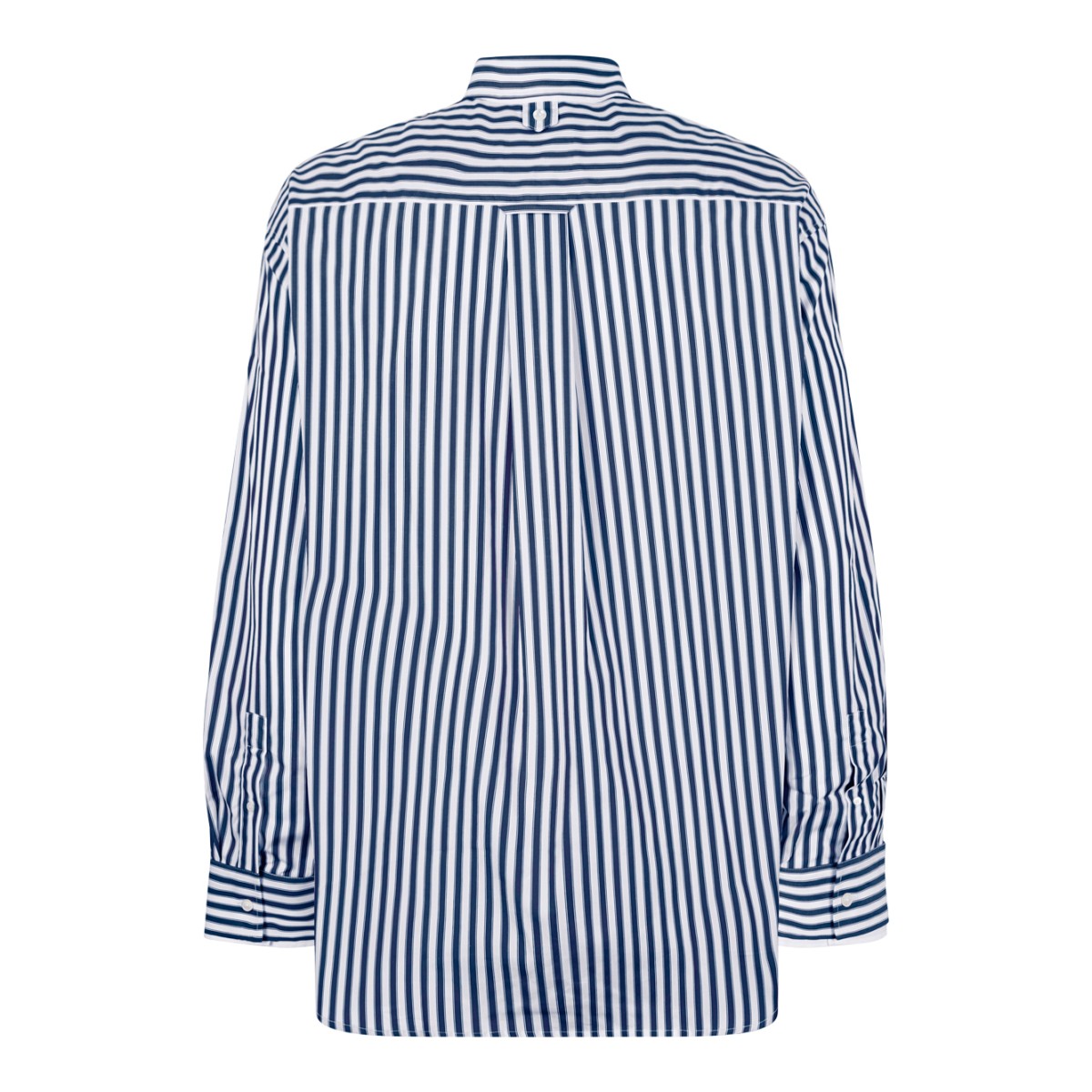 AMI Paris Blue and White Striped Shirt.