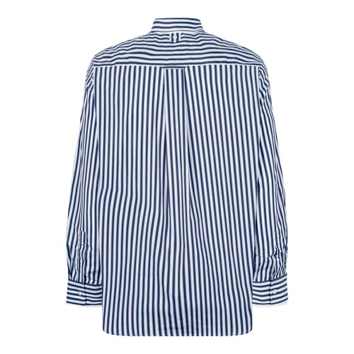 AMI Paris Blue and White Striped Shirt.