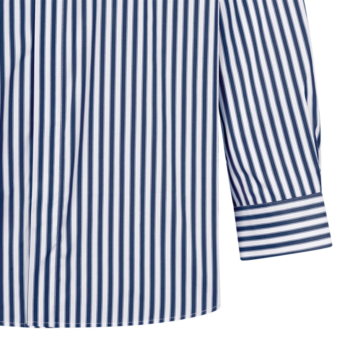 AMI Paris Blue and White Striped Shirt.