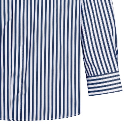 AMI Paris Blue and White Striped Shirt.