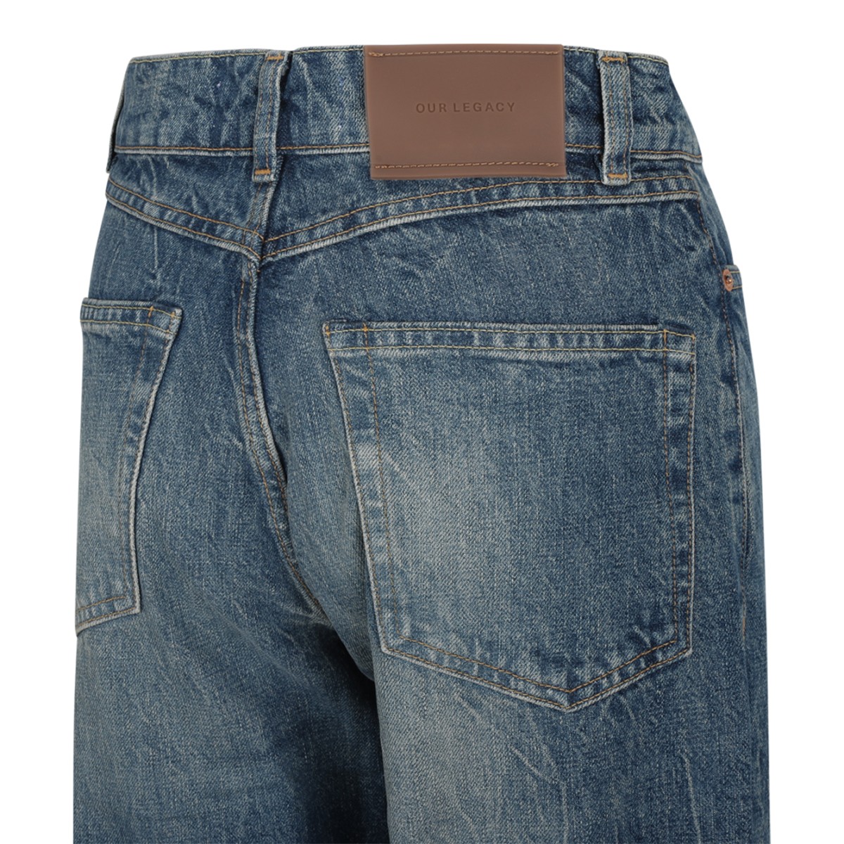 Our Legacy Blue Straight-Leg Jeans.