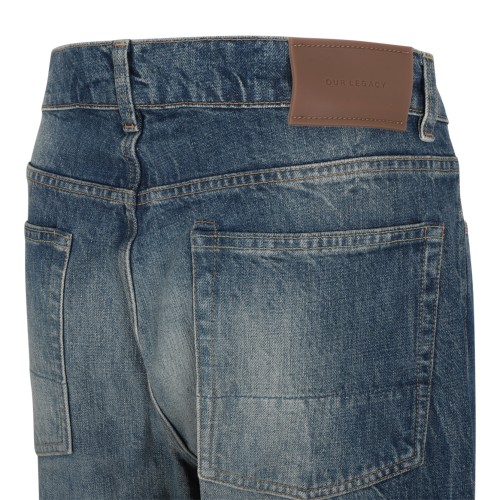 Our Legacy Blue Wide-Leg Jeans.