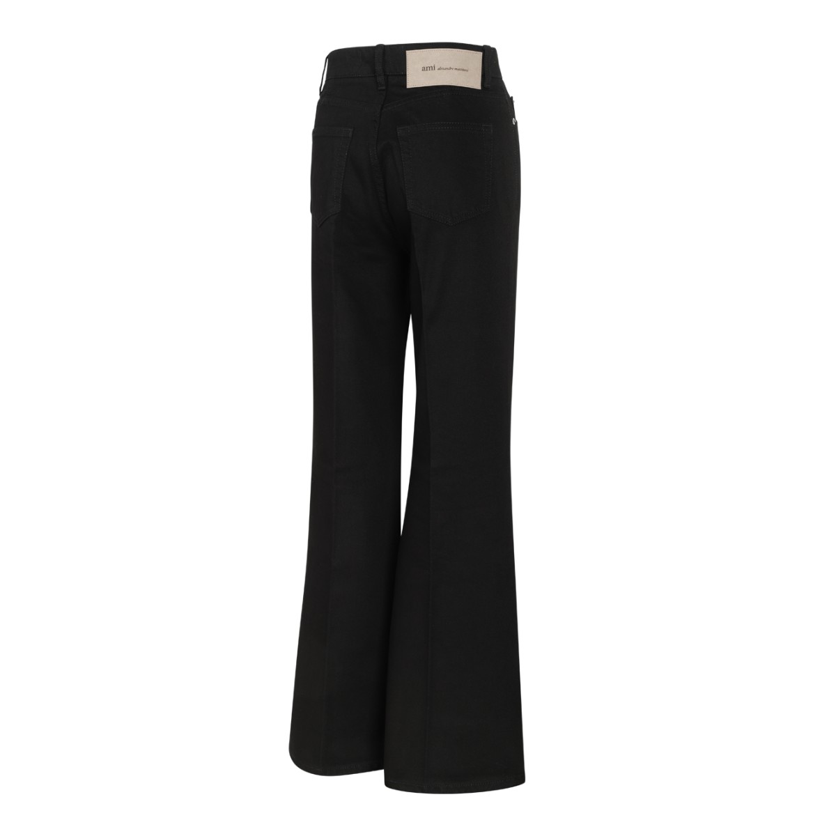 AMI Paris Black Flared Jeans.