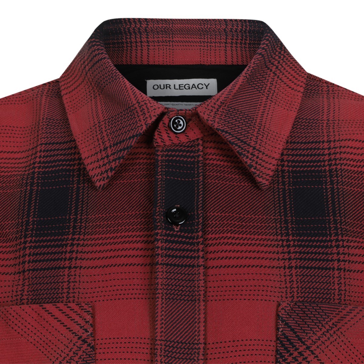 Our Legacy Red Check Overshirt.