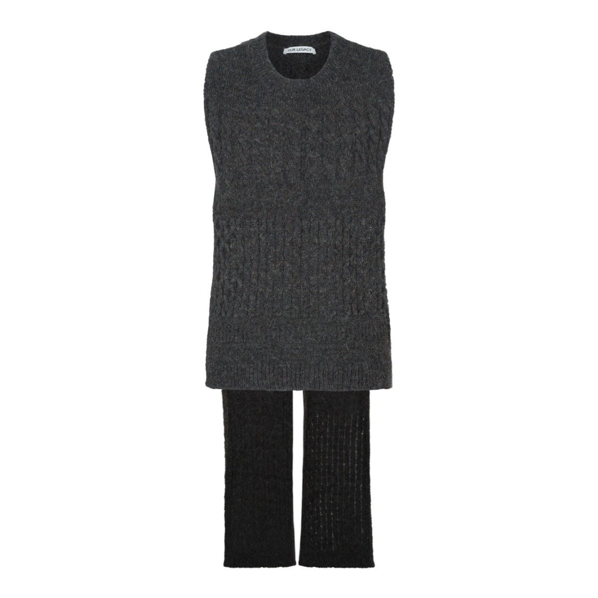 Our Legacy Dark Grey Knit Vest.