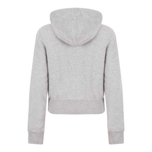 Light Grey Cropped Ami de Cur Hoodie.