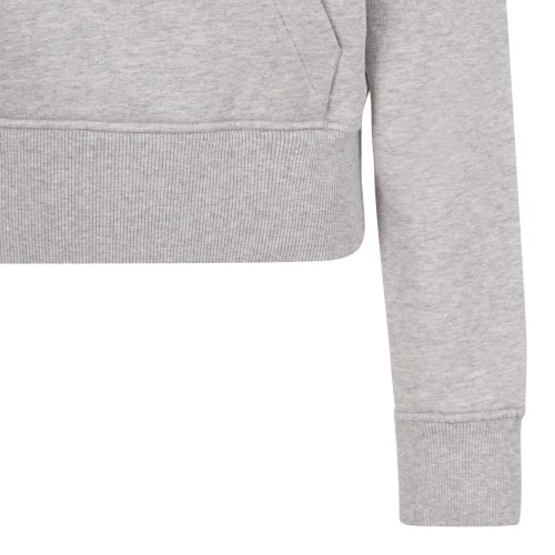Light Grey Cropped Ami de Cur Hoodie.