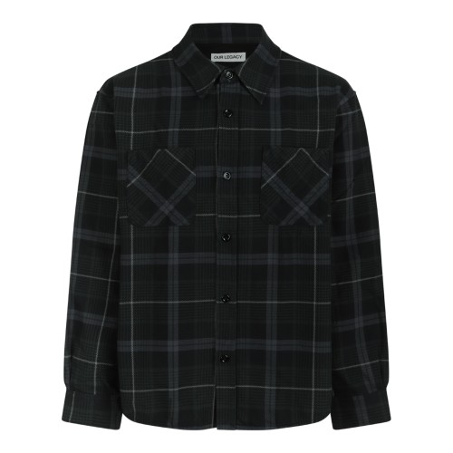 Our Legacy Black Check Overshirt.