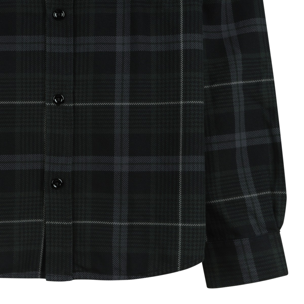 Our Legacy Black Check Overshirt.