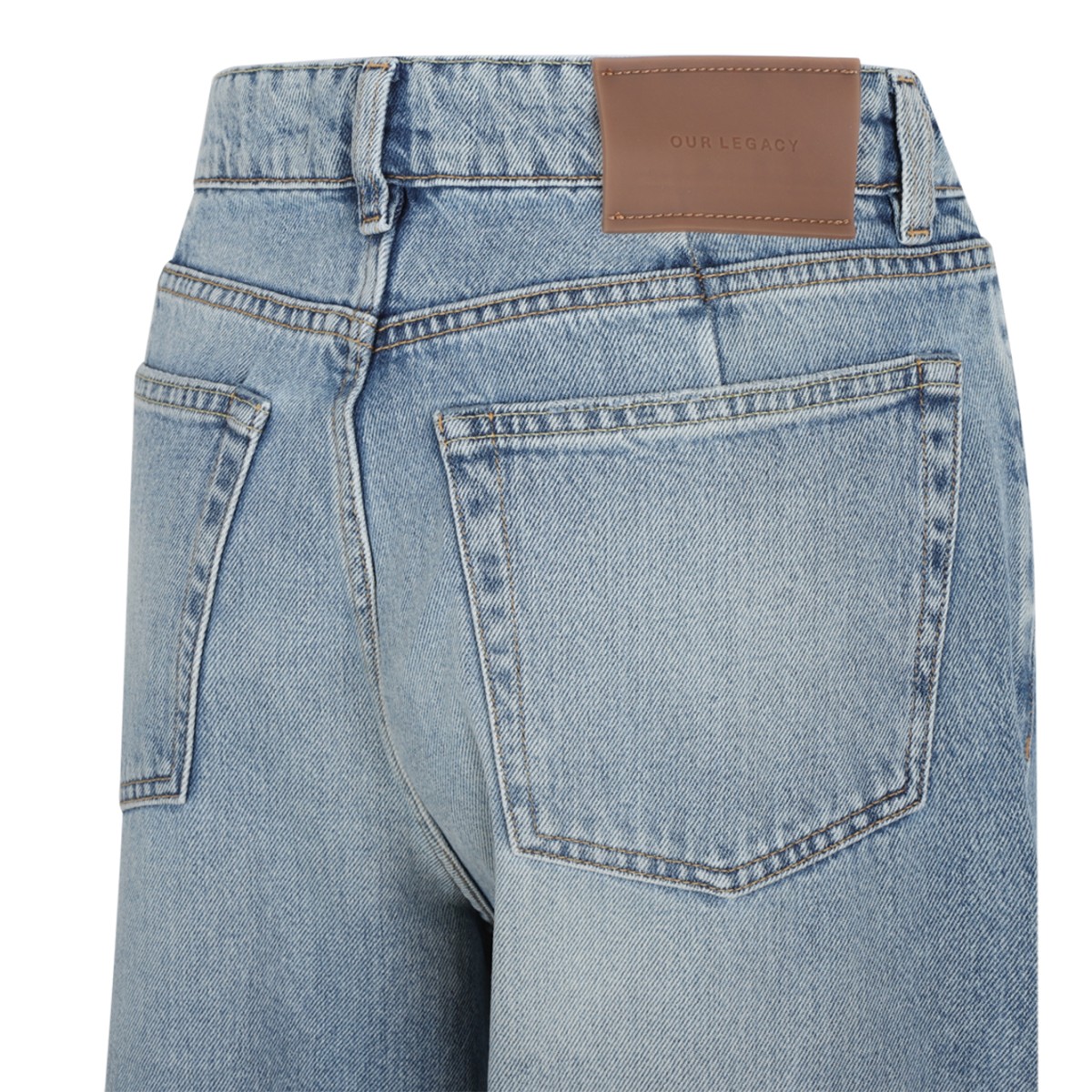 Our Legacy Light Blue Wide-Leg Jeans.