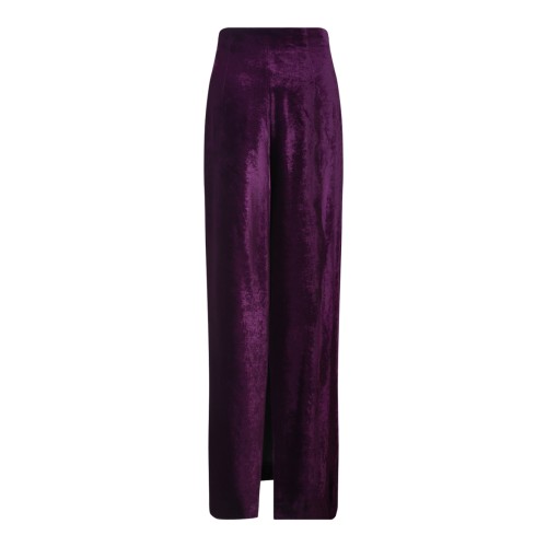 Purple Metallic Maxi Skirt 2