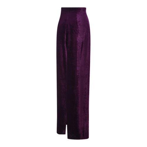 Purple Metallic Maxi Skirt