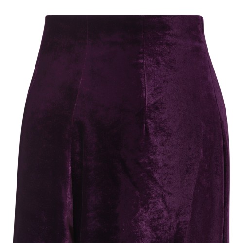 Purple Metallic Maxi Skirt
