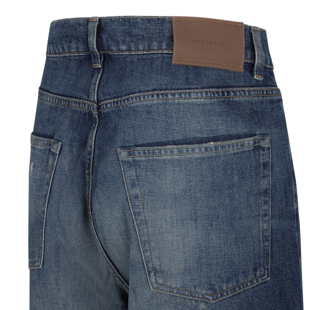 Our Legacy Blue Wide-Leg Jeans.