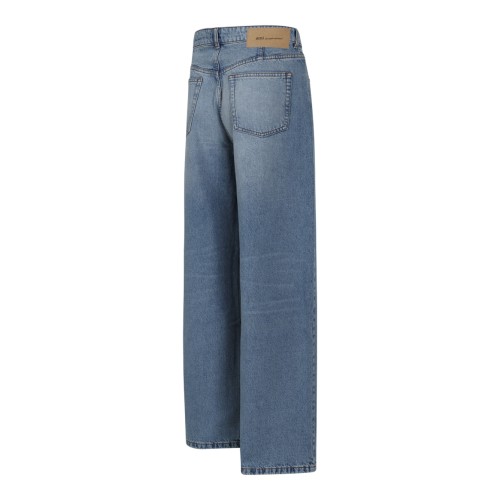 Light Blue Wide-Leg Jeans.