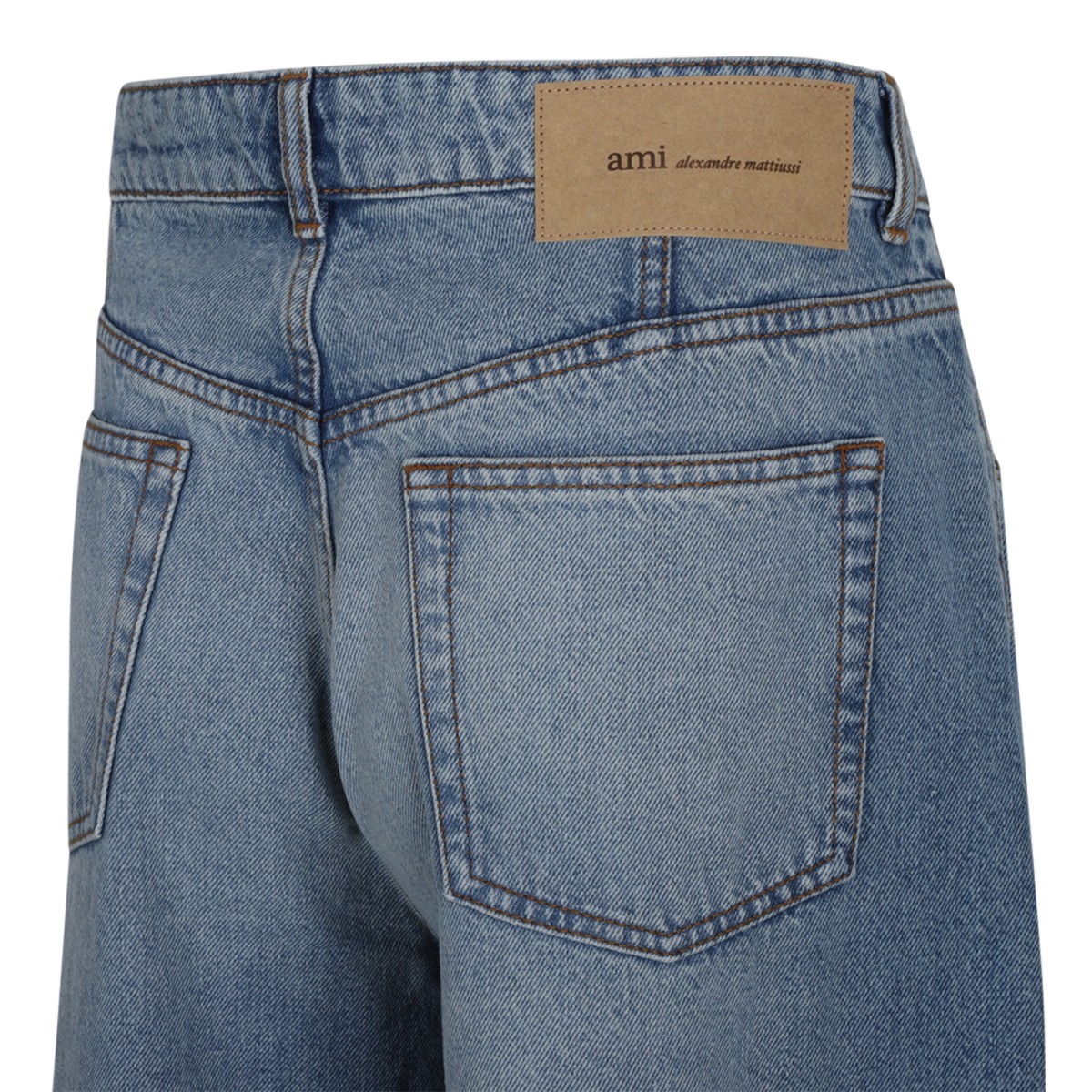 Light Blue Wide-Leg Jeans.