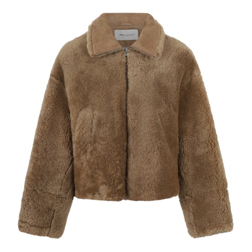 Camel Faux Fur Jacket.