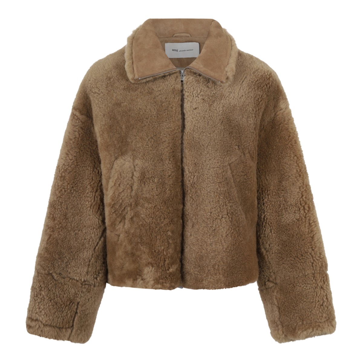 Camel Faux Fur Jacket.