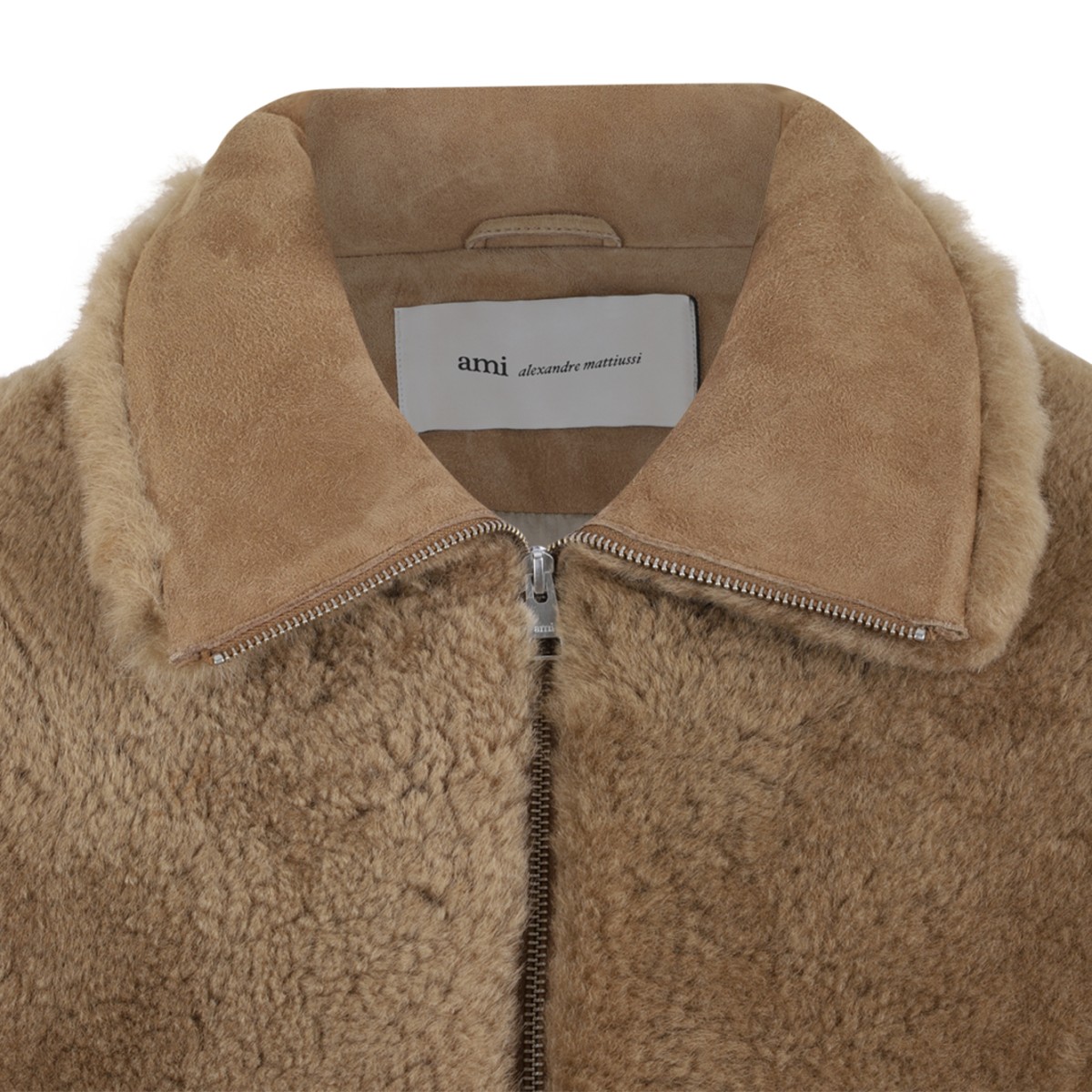 Camel Faux Fur Jacket.