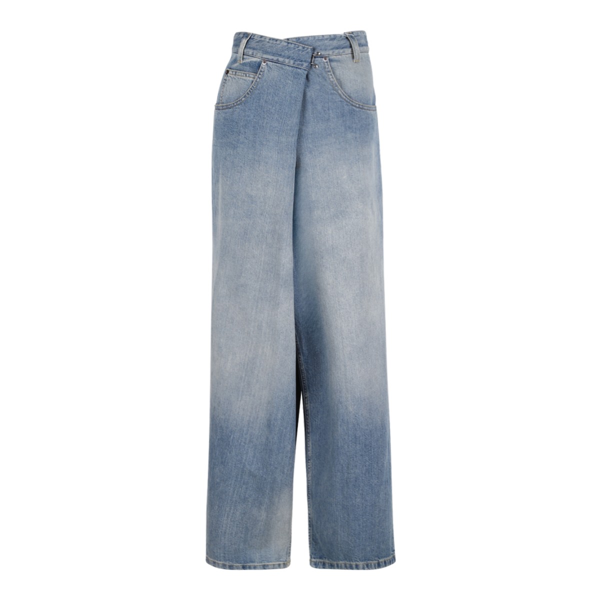 Light Blue Wide-Leg Jeans