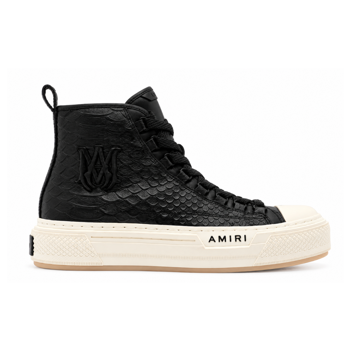 Leather High-Top Sneakers.