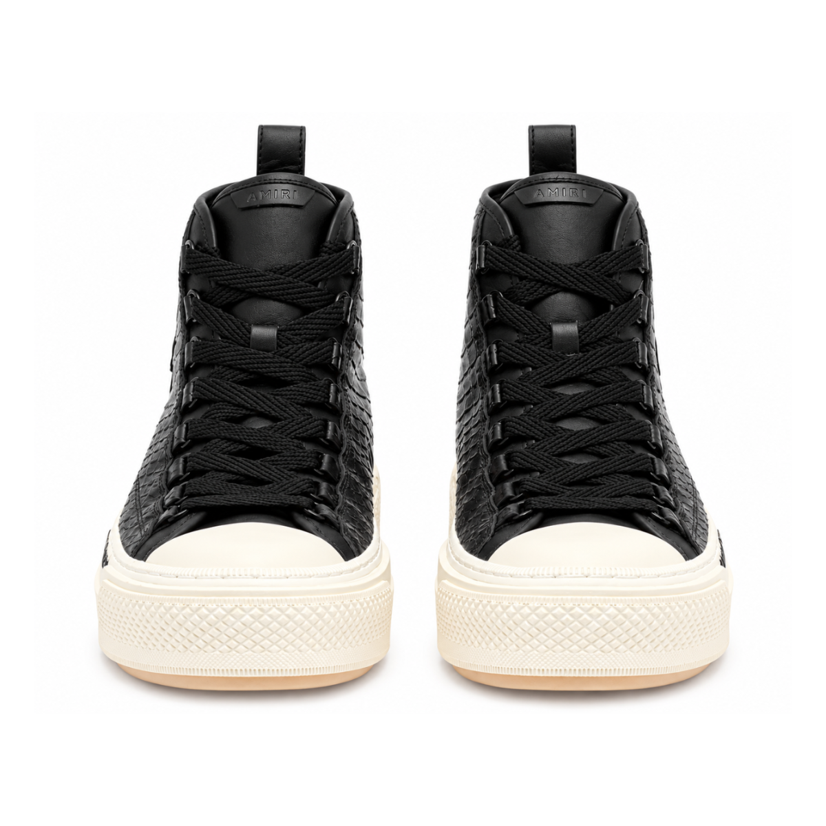 Leather High-Top Sneakers.