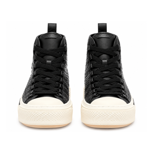 Leather High-Top Sneakers.