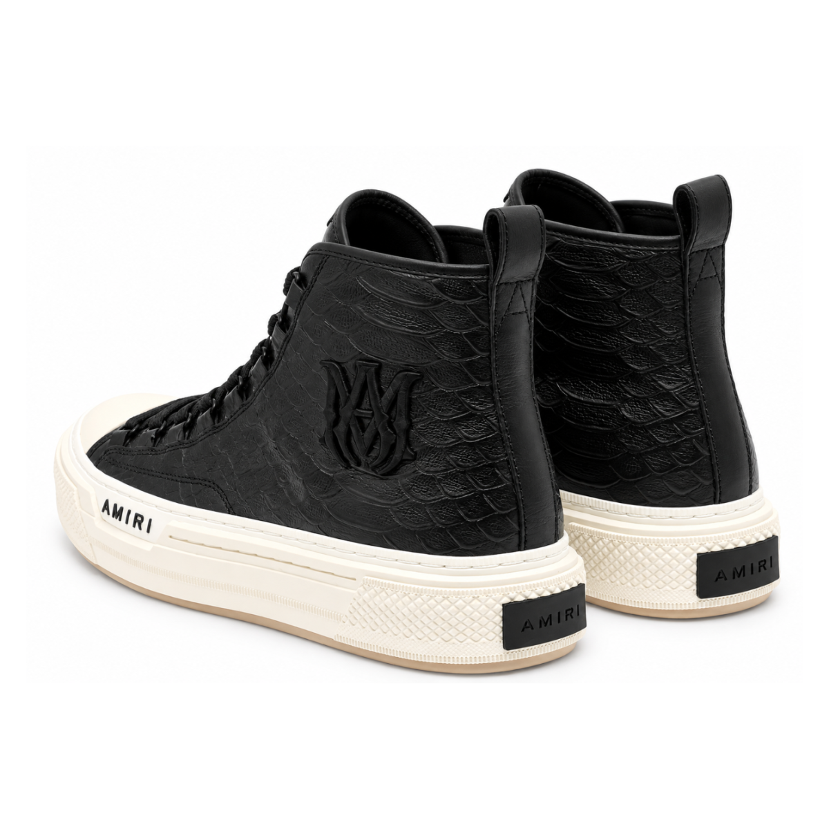 Leather High-Top Sneakers.