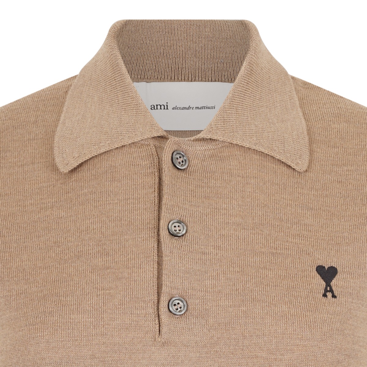 Beige Ami de Cur Polo Shirt.