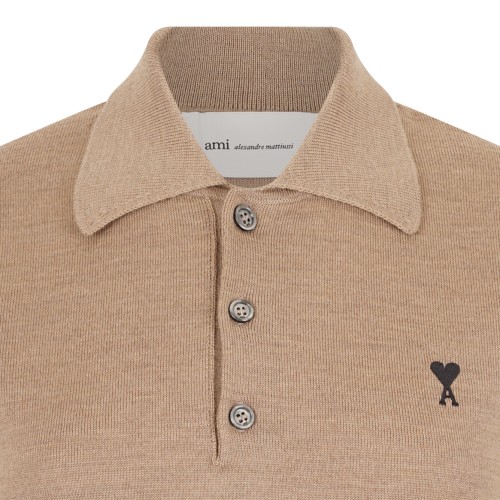 Beige Ami de Cur Polo Shirt.