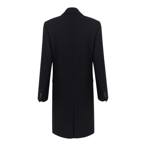 Black Double-Breasted Long Coat. 2