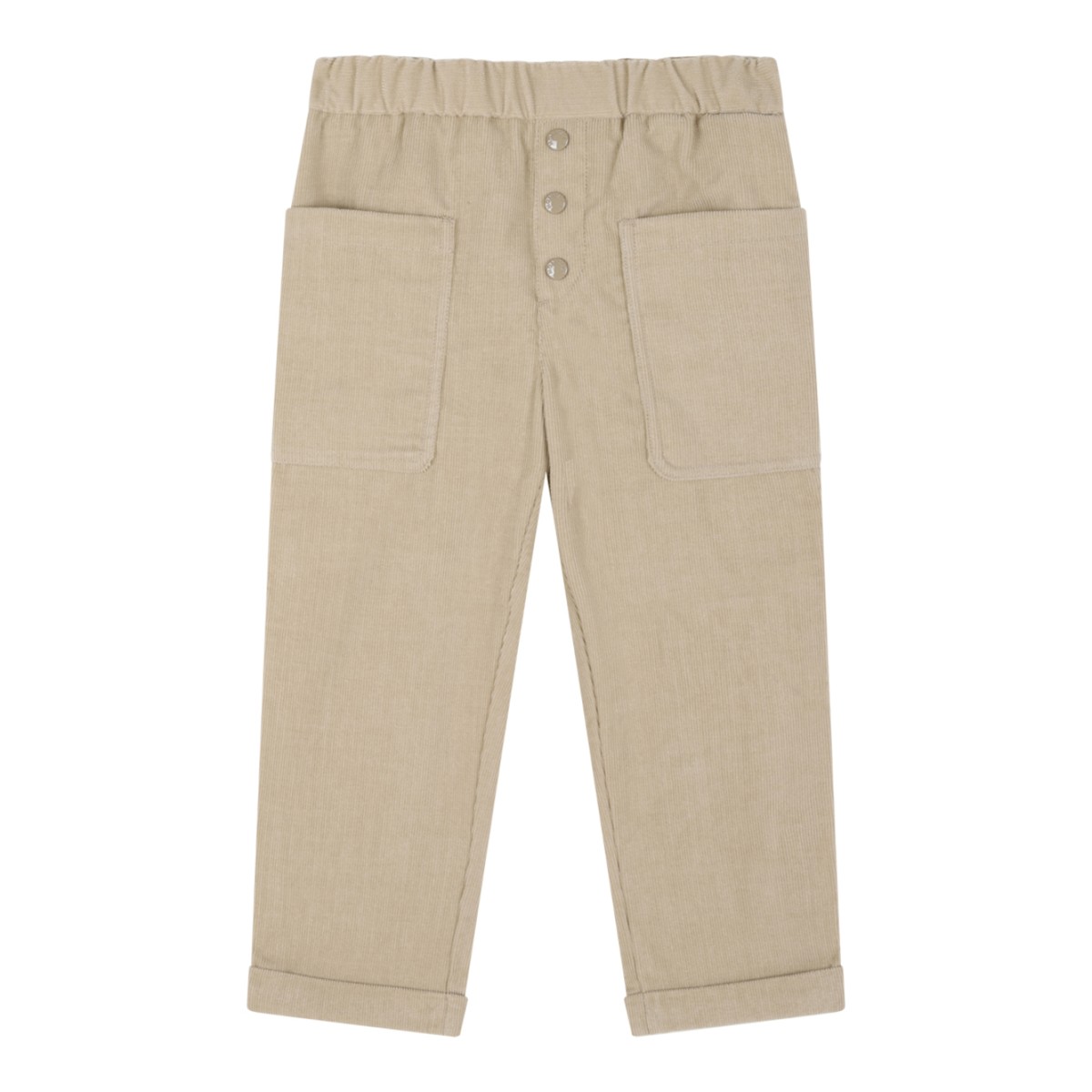 Beige Cotton Trousers.