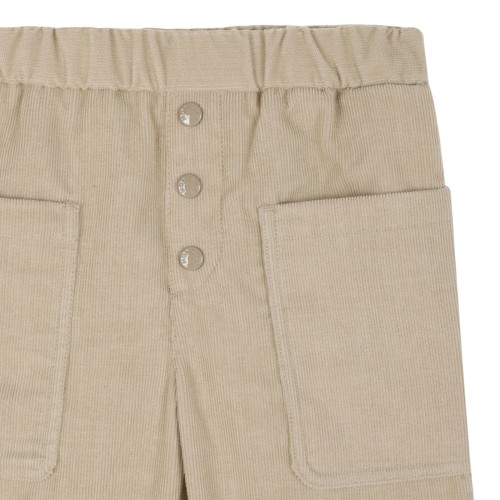 Beige Cotton Trousers.