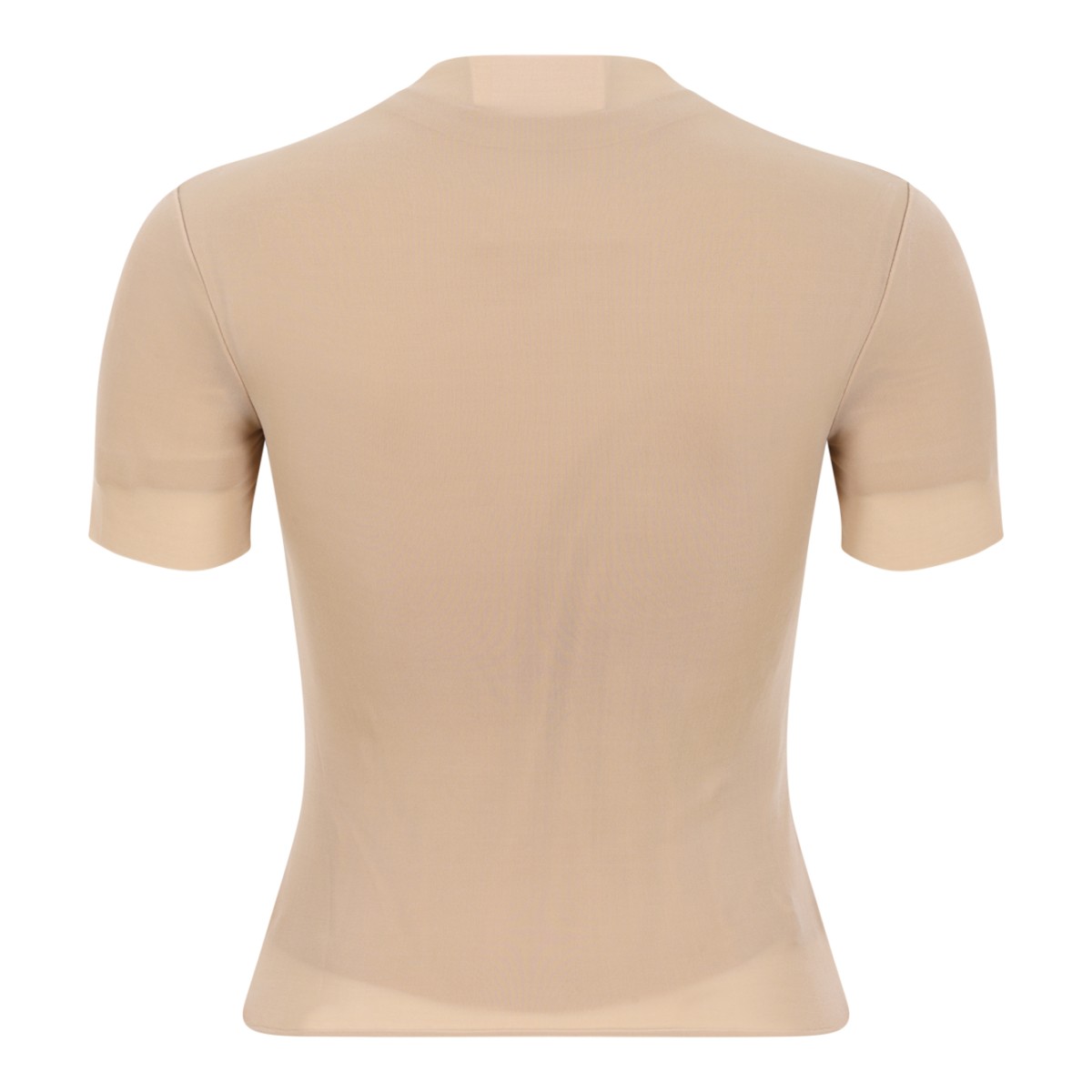 Beige Short-Sleeve Cardigan