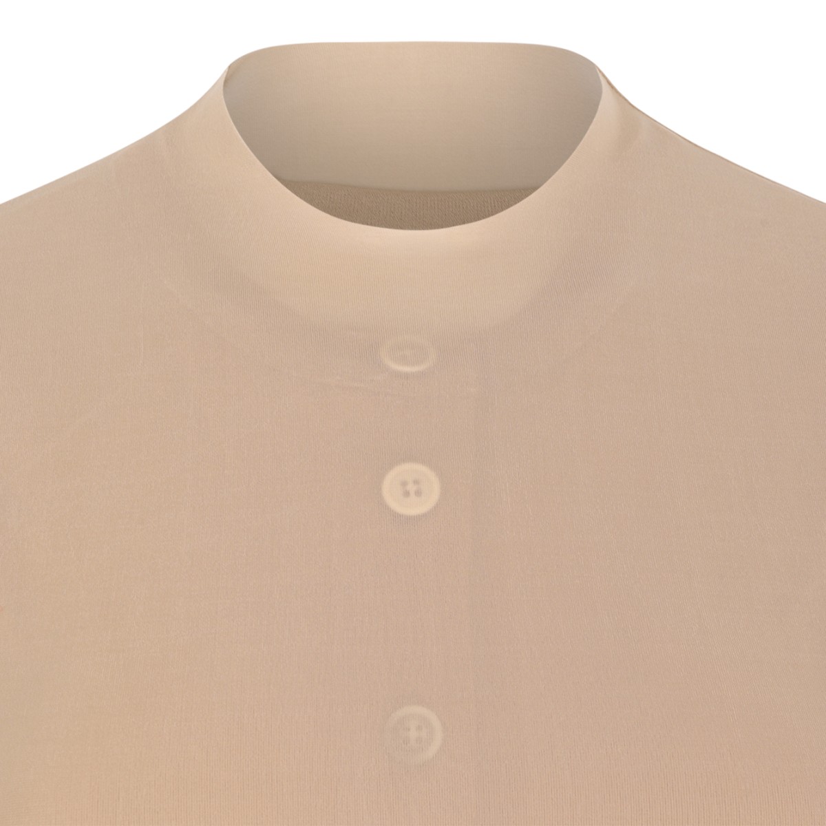 Beige Short-Sleeve Cardigan
