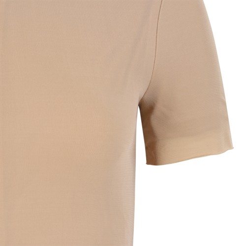 Beige Short-Sleeve Cardigan