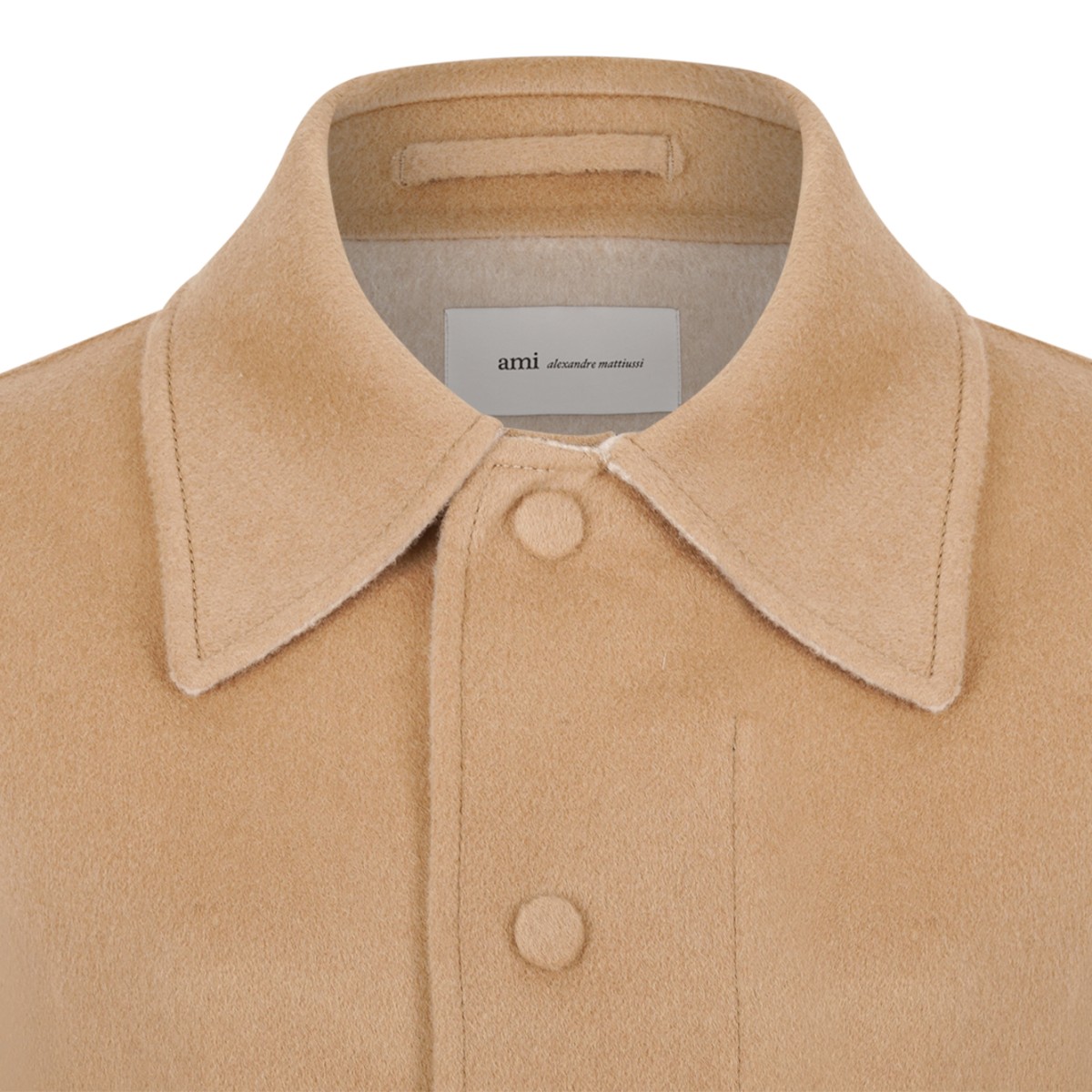 Beige Cropped Jacket.