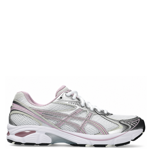 White Silver and Pink Running Sneakers