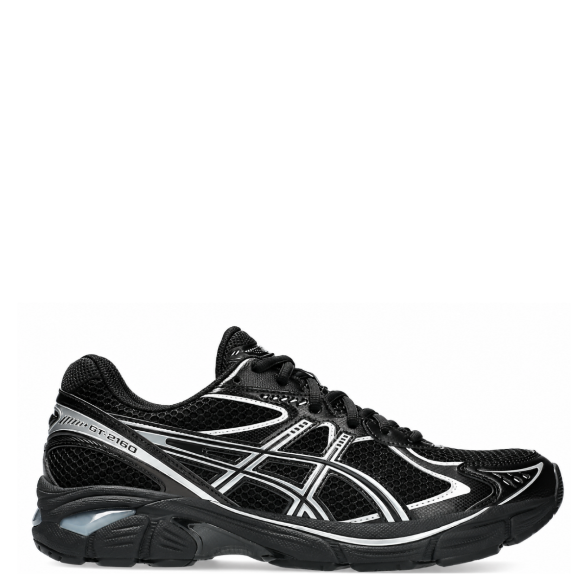 Black and Silver Running Sneakers