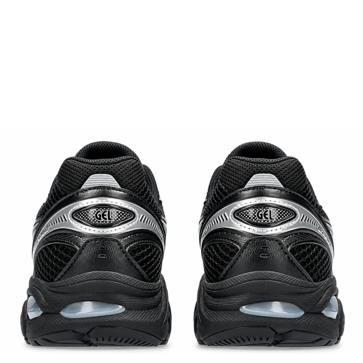Black and Silver Running Sneakers