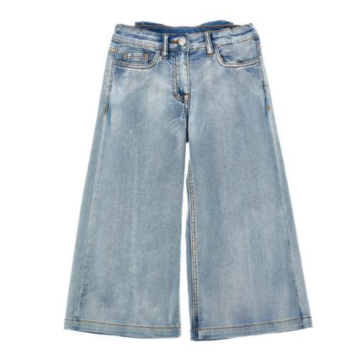Light Blue Wide-Leg Jeans