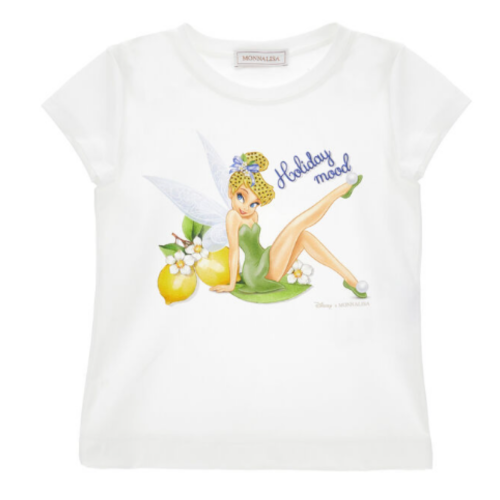 White Fairy Print T-Shirt