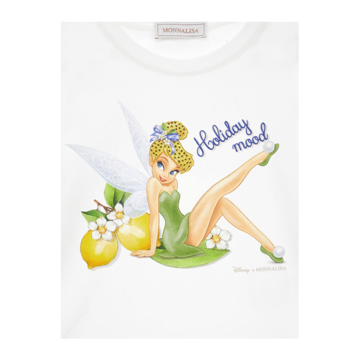 White Fairy Print T-Shirt