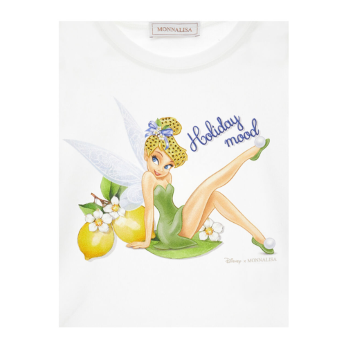 White Fairy Print T-Shirt
